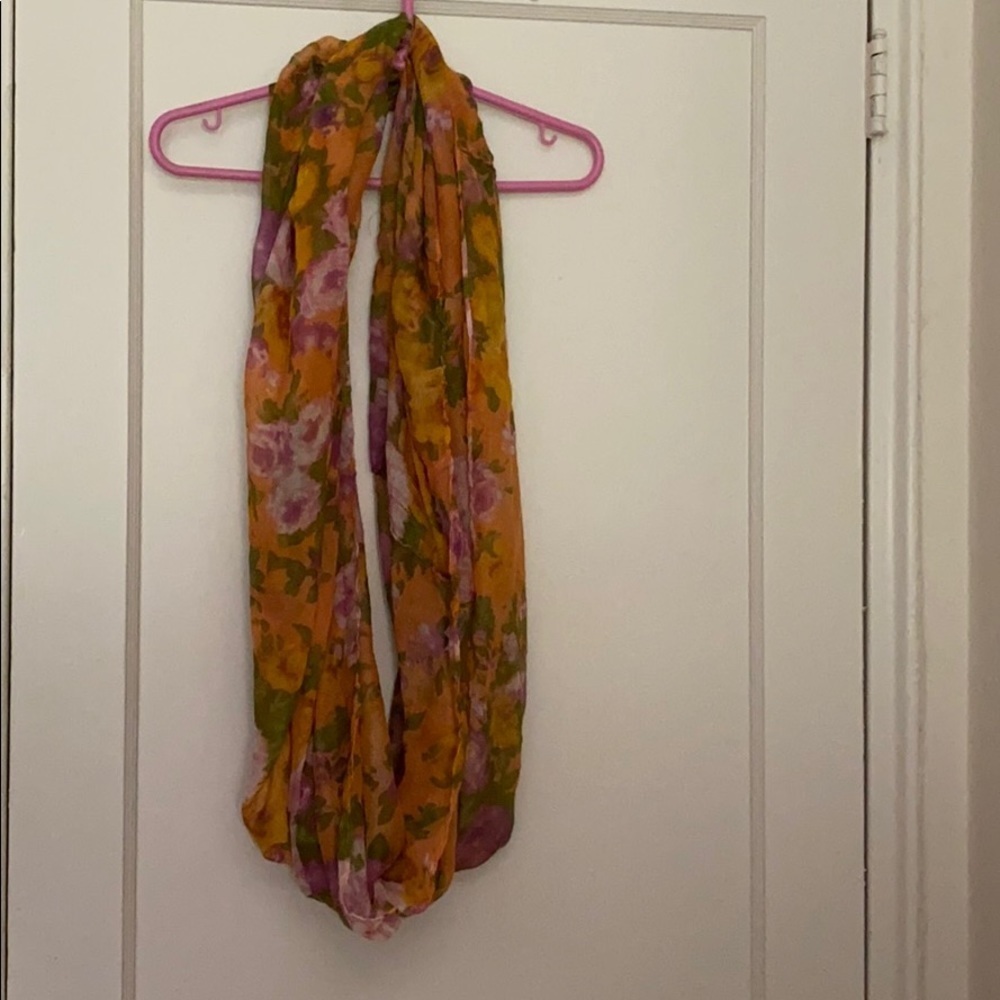 2 for $15 Charlotte Russe orange floral scarf